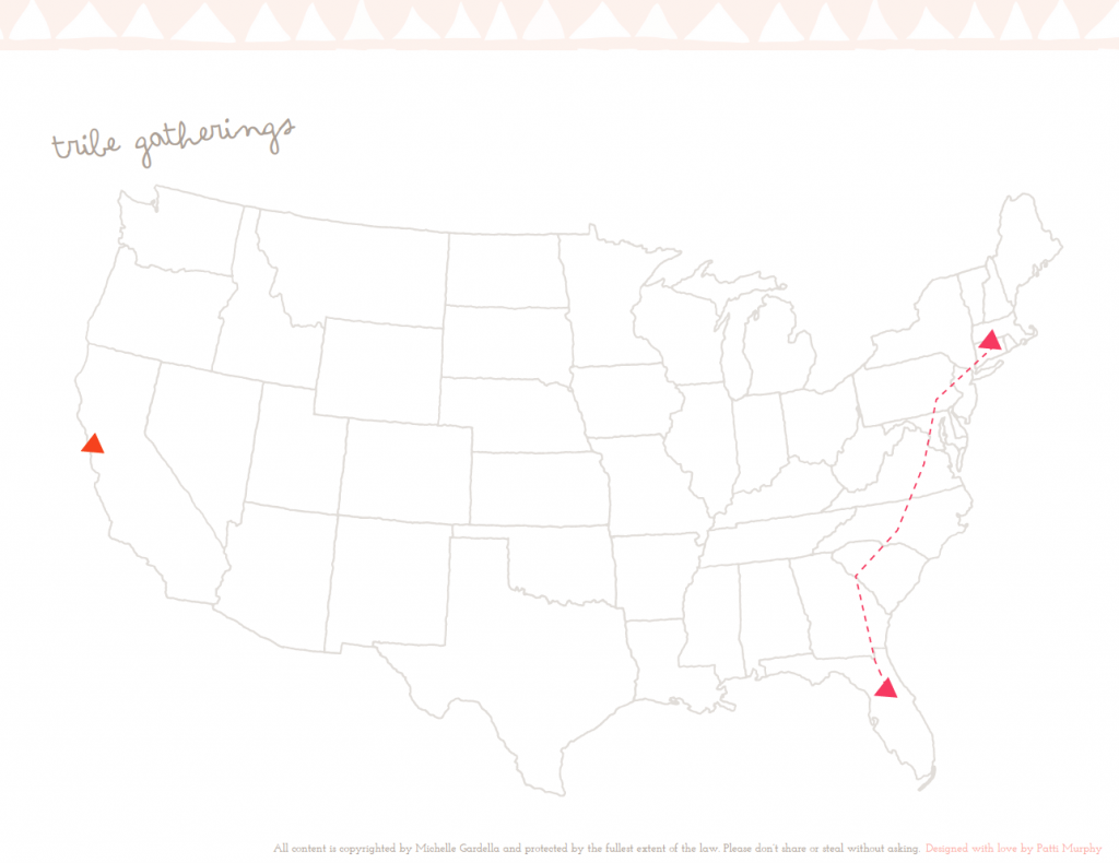 map of our journey